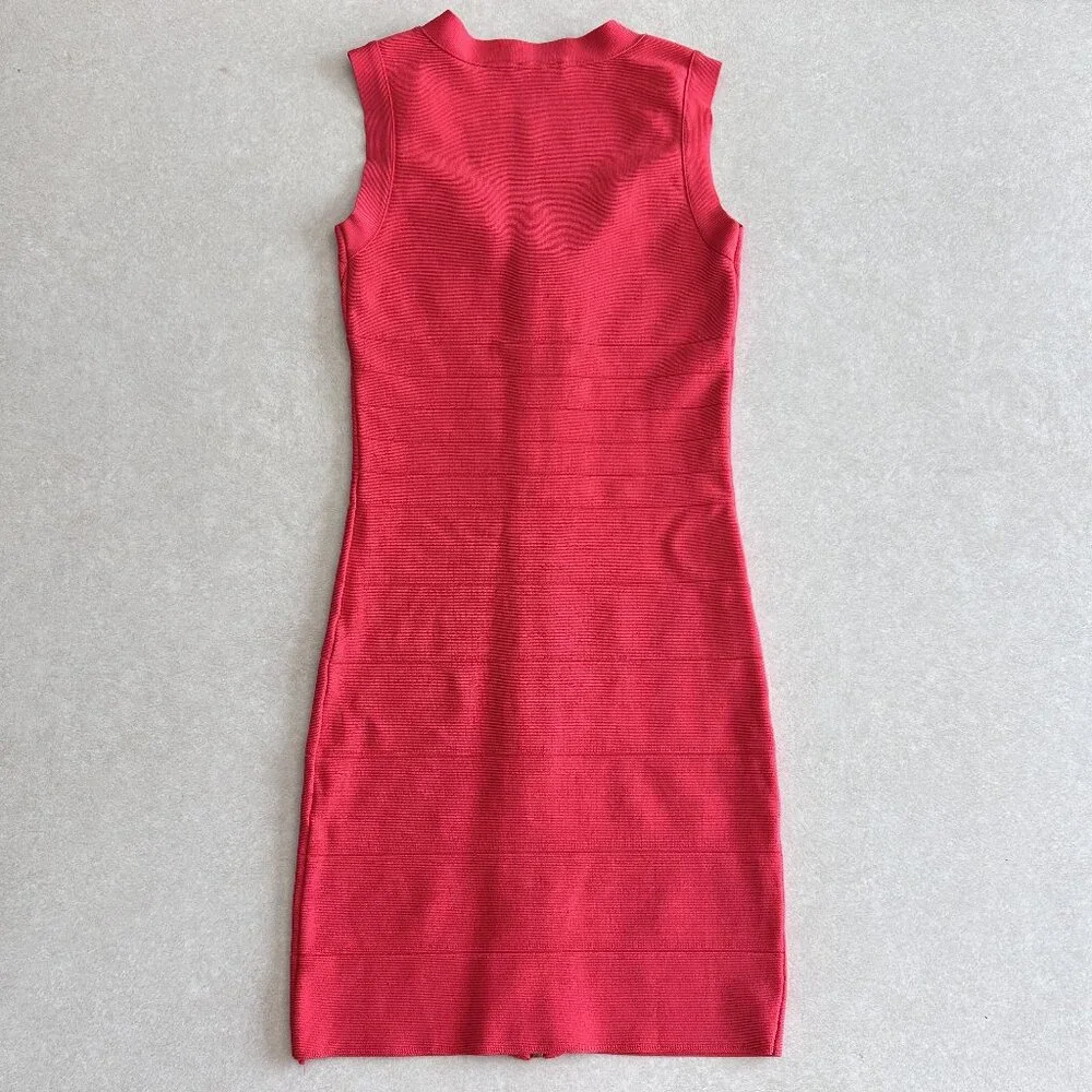 Bebe Deep V Zipper Bodycon Dress ASO Isabelle Lightwood